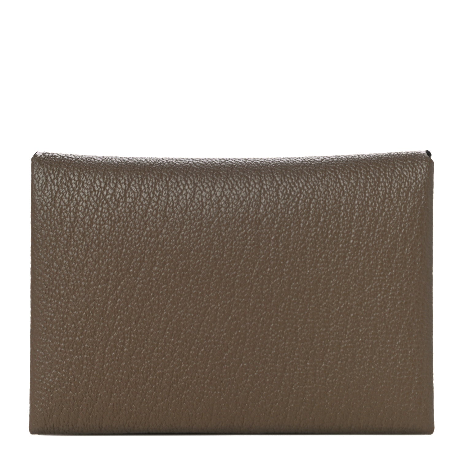 Hermes Chevre Mysore Calvi Duo Card Case Etoupe 1 of 10