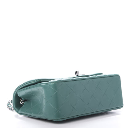 Chanel Lambskin Quilted Mini Rectangular Flap Green 4 of 12