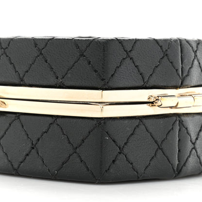 Chanel Lambskin Quilted Small Beauty Box Clutch With Chain Black 9 of 9