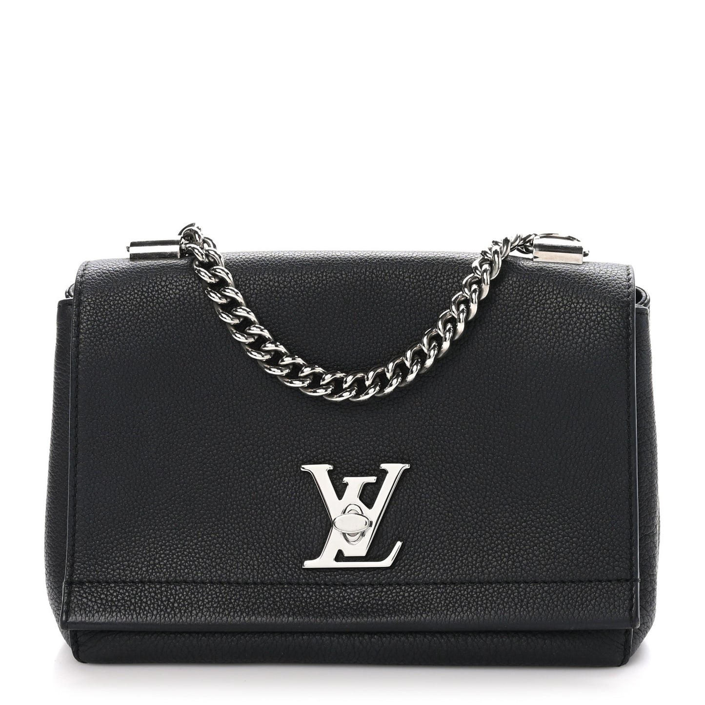 Calfskin Lockme II Chain Bag BB Black