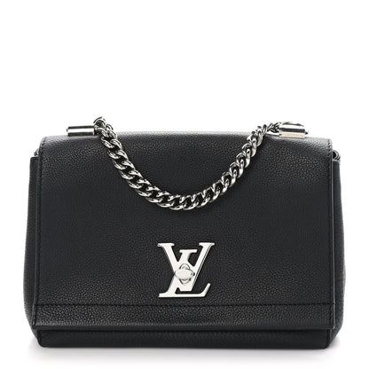 Louis Vuitton Calfskin Lockme II Chain Bag BB Black 1 of 10