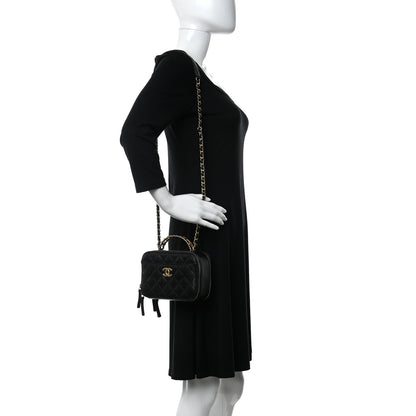 Chanel Caviar Quilted Mini Pick Me Up Vanity Case Black 2 of 11
