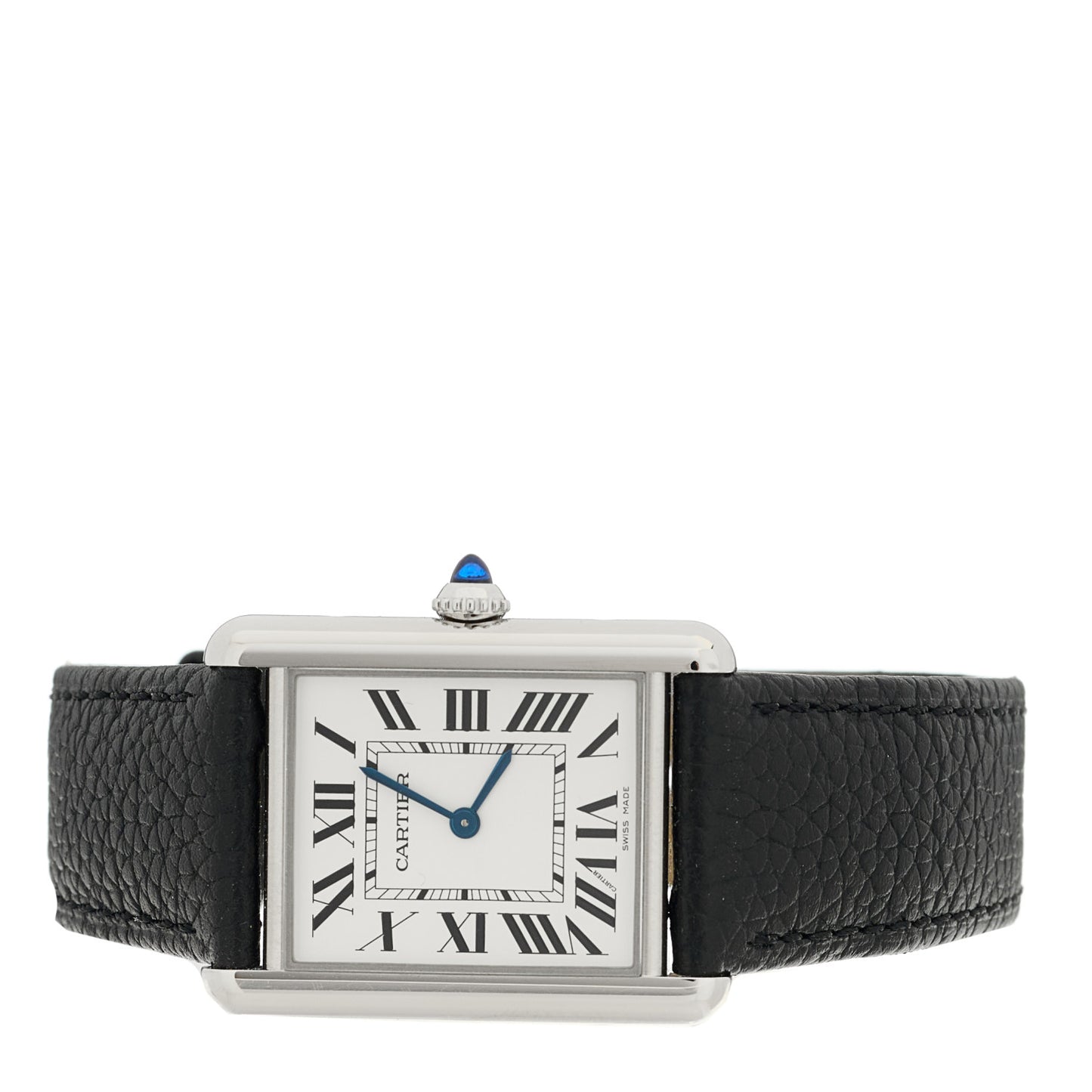Stainless Steel Calfskin 25mm Must de Cartier Tank Quartz Watch