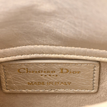 Christian Dior Iridescent Ostrich Micro Lady Dior Latte 6 of 9