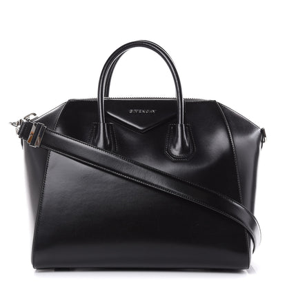 Givenchy Shiny Lord Calfskin Medium Antigona Black 1 of 10