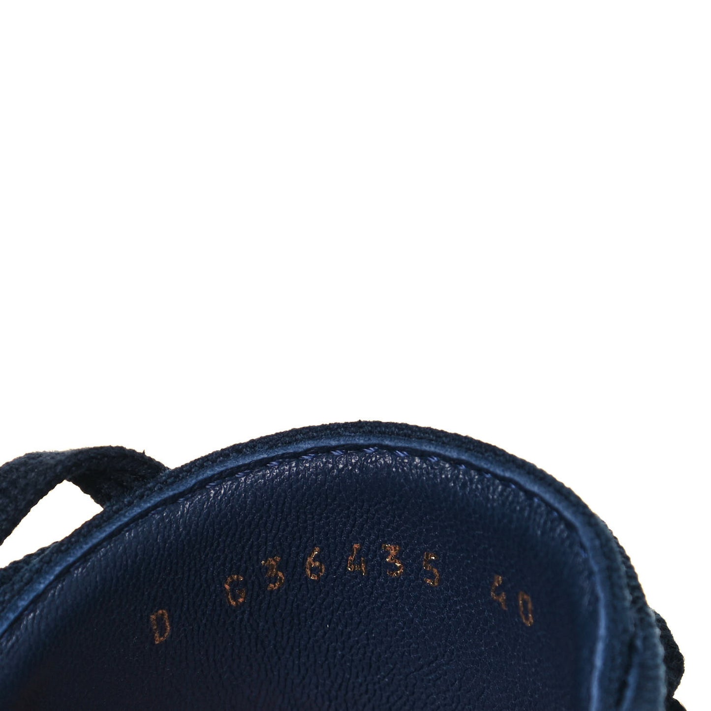 Fabric Lace Up Combat Boots 40 Navy Blue