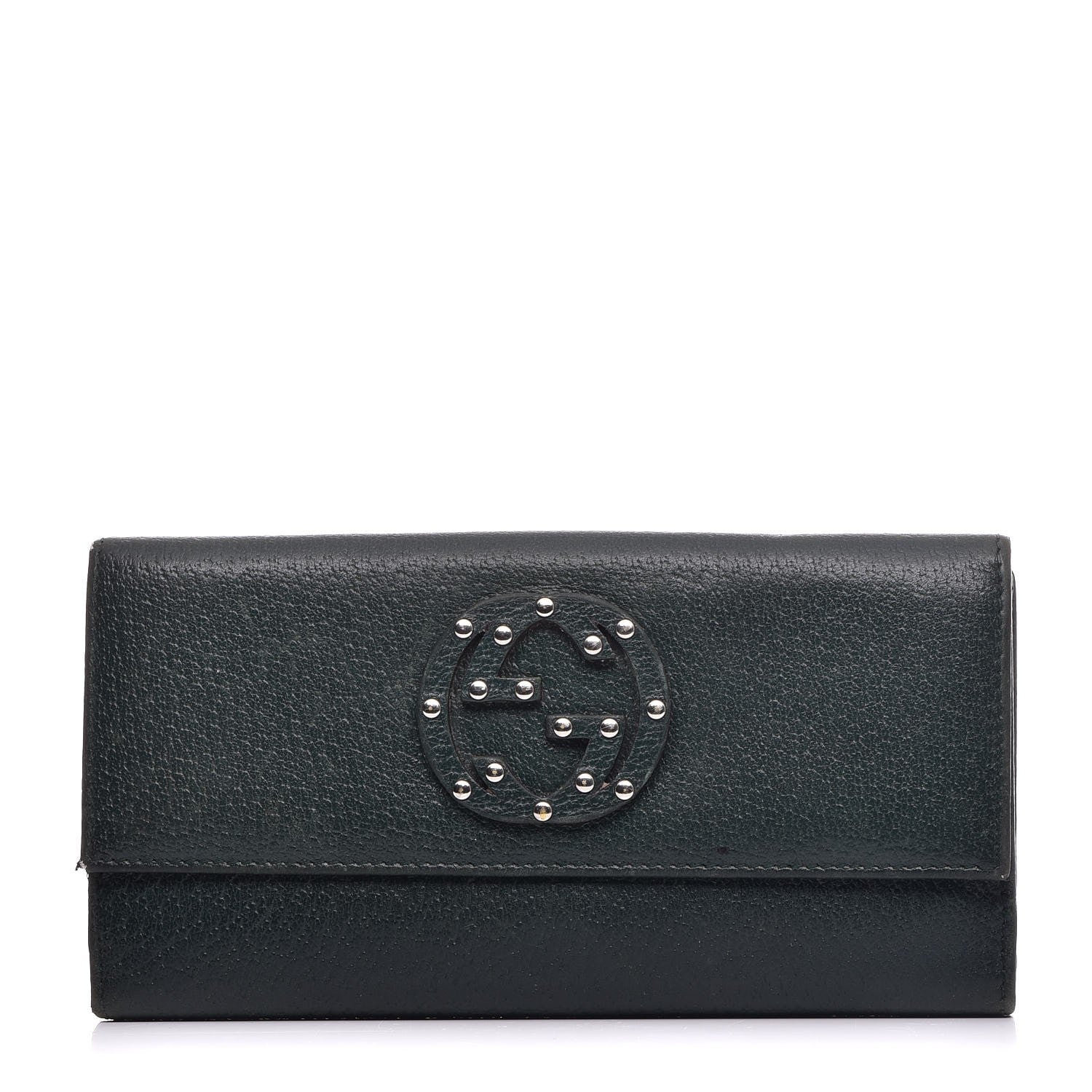 Gucci Calfskin Blondie Continental Wallet Green 1 of 9