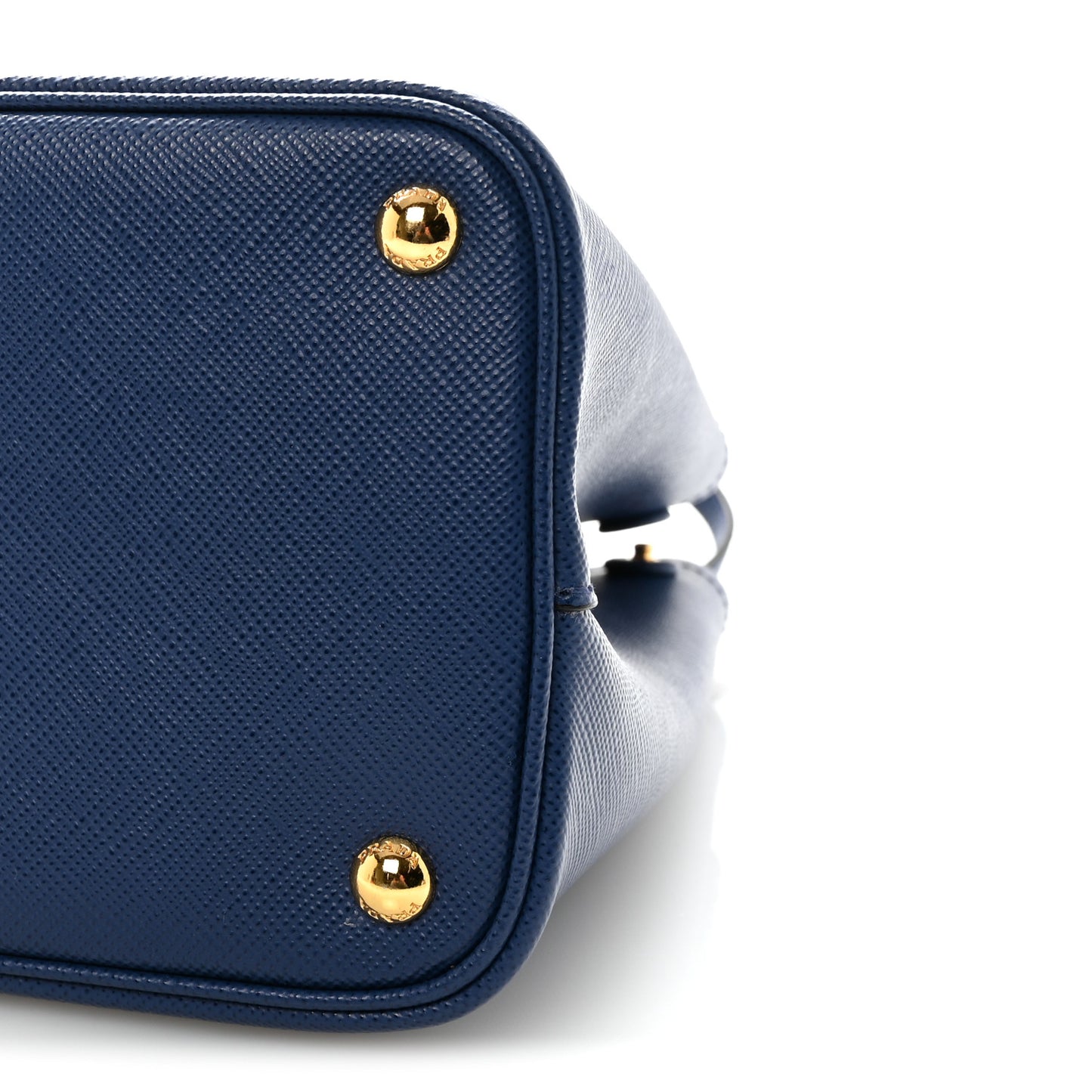 Saffiano Cuir Medium Double Bag Bleuette Fuoco