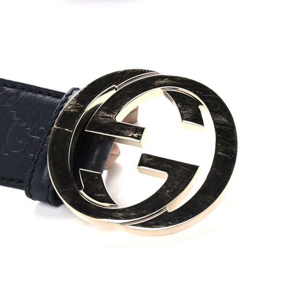 Gucci Guccissima Interlocking G 40mm Belt 90 36 Black 7 of 7