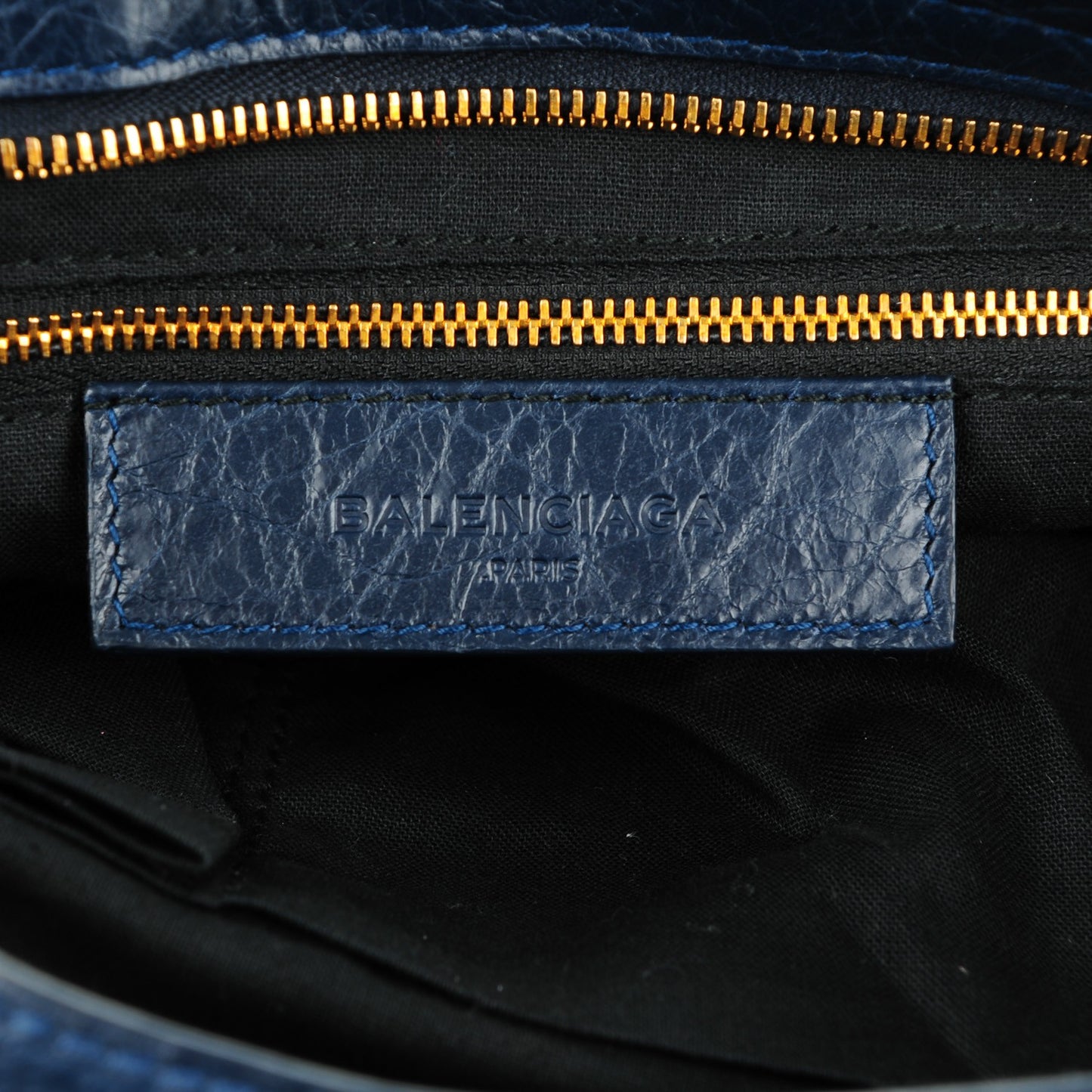 Agneau Giant 12 Gold Hardware City Bleu Obscur