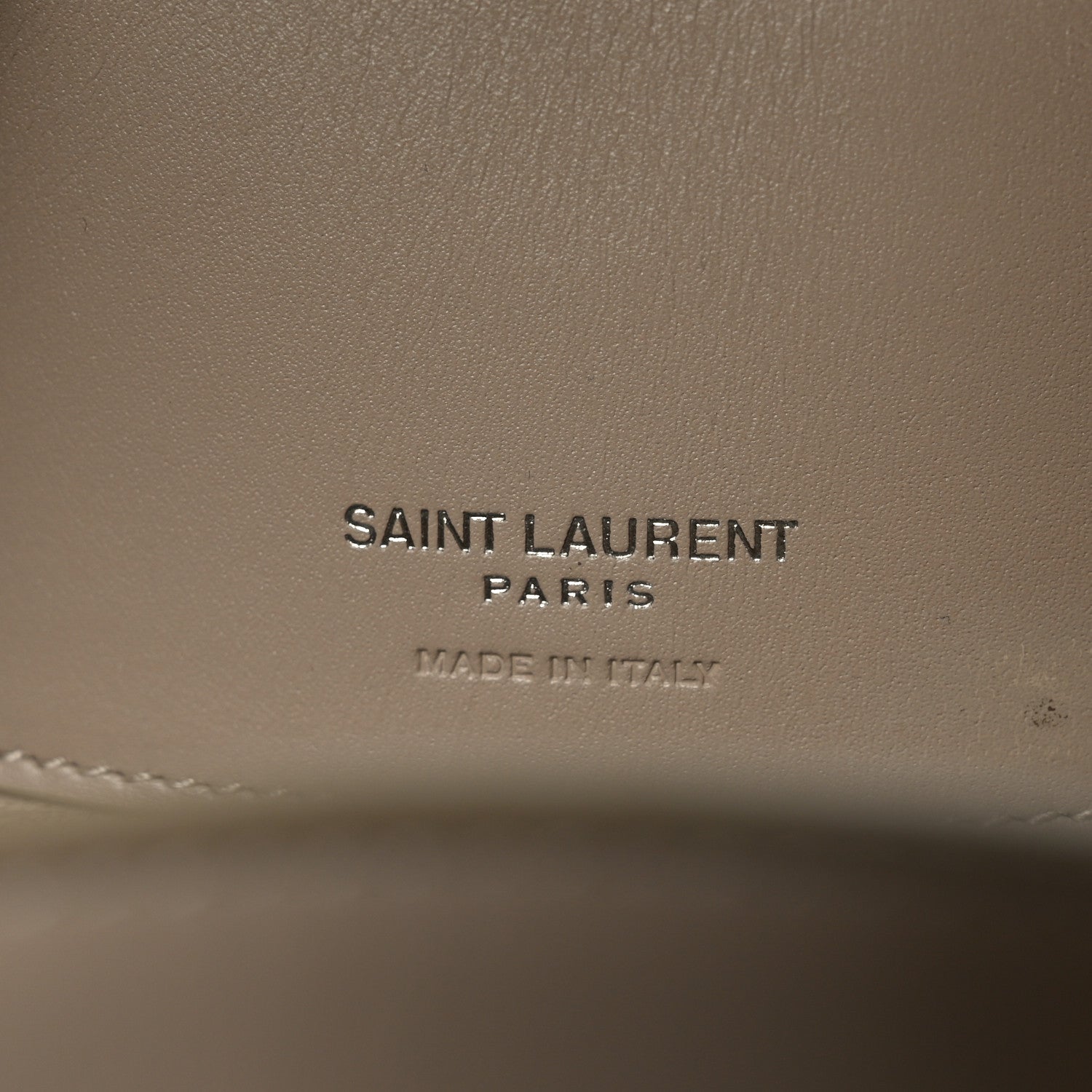 Saint Laurent Shiny Calfskin Le 37 Small Bucket Bag Sea Salt 6 of 10