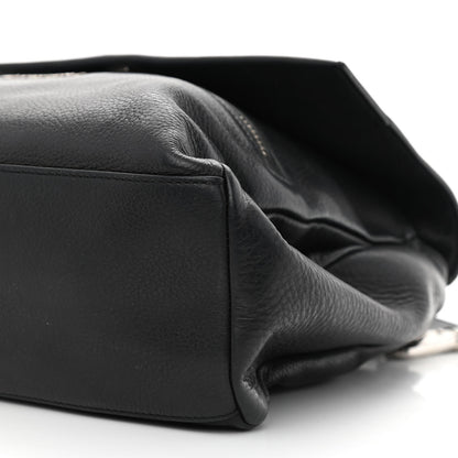 Givenchy Pebbled Calfskin Small Pandora Pure Flap Bag Black 10 of 12