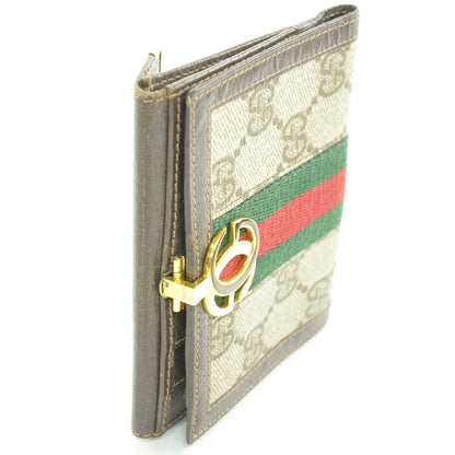 Gucci Monogram Web French Wallet Brown 3 of 7