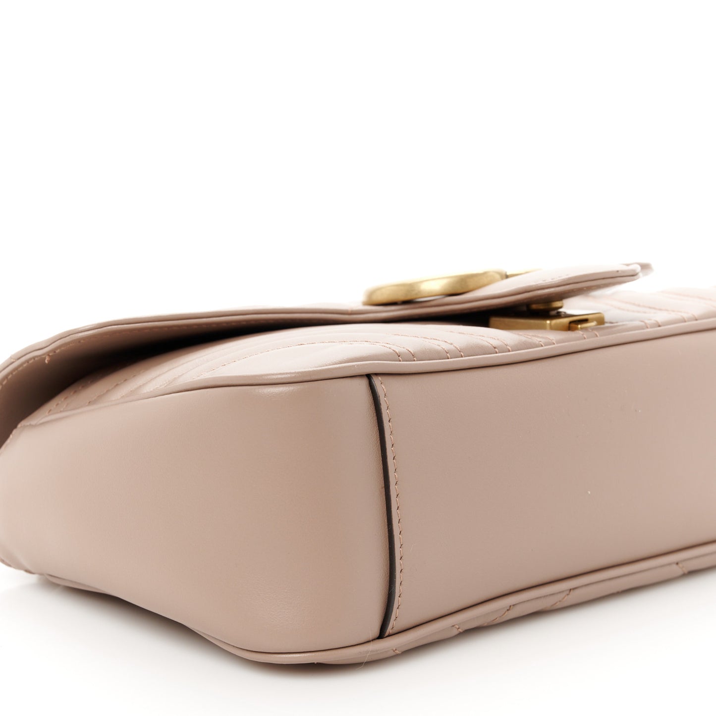 Calfskin Matelasse Small GG Marmont Shoulder Bag Porcelain Rose