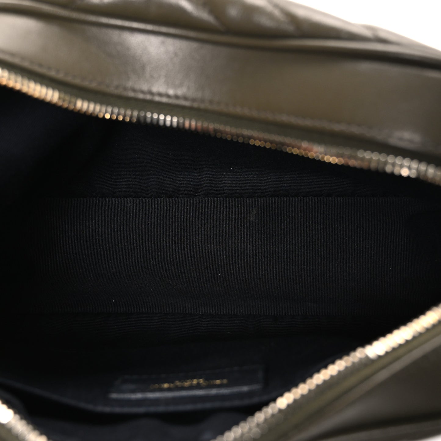 Calfskin Matelasse Monogram Lou Camera Bag Military Olive