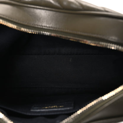 Saint Laurent Calfskin Matelasse Monogram Lou Camera Bag Military Olive 5 of 11