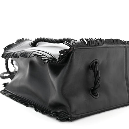 Valentino Garavani Calfskin The Rope Shopper Black 9 of 11