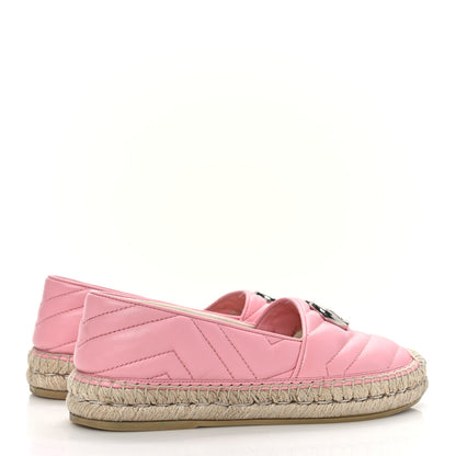 Gucci Nappa Matelasse GG Marmont Espadrilles 36 Wild Rose 4 of 9