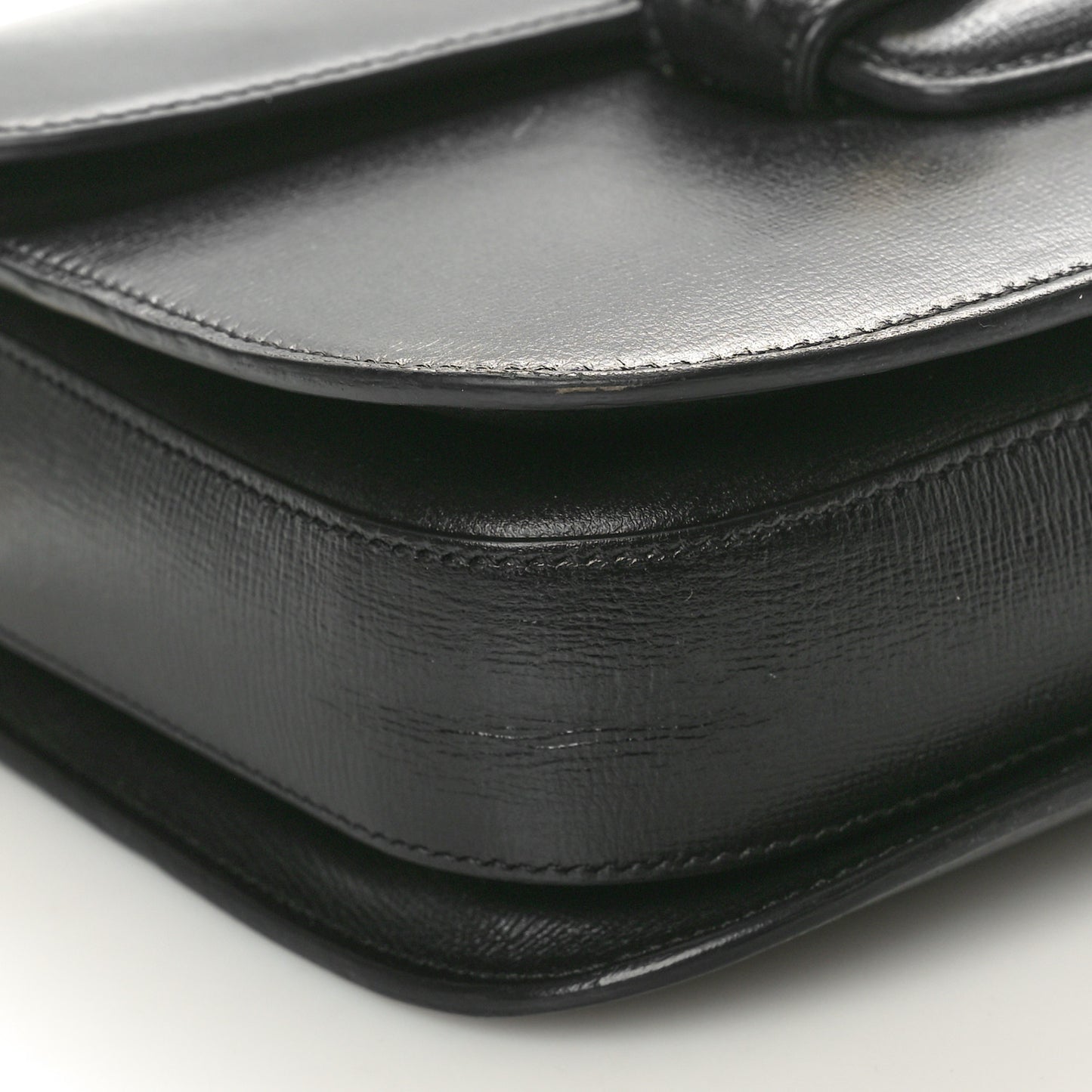 Azalea Calfskin Horsebit 1955 Shoulder Bag Black