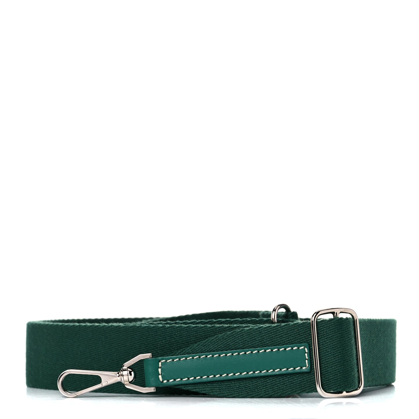 Canvas Calfskin Adjustable Shoulder Strap Green