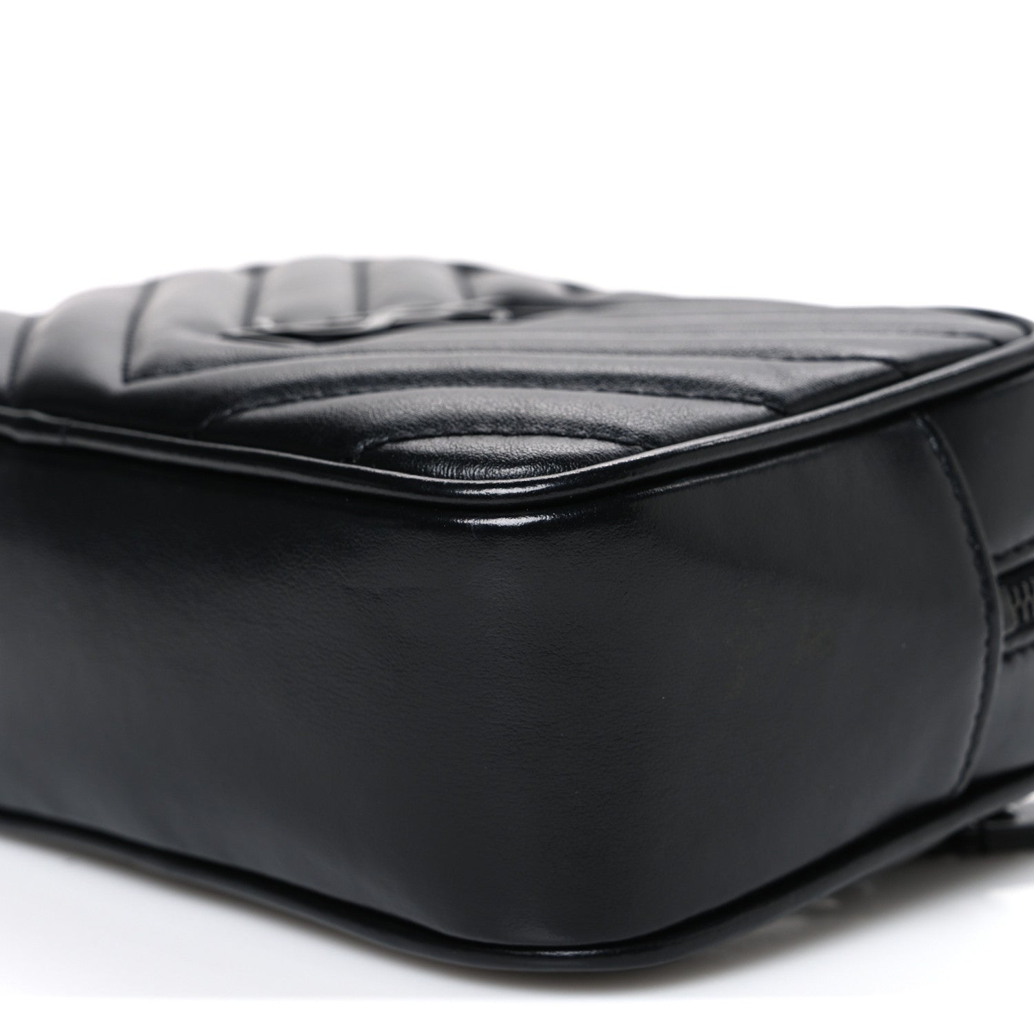 Saint Laurent Calfskin Matelasse Monogram Lou Belt Bag Black 10 of 10
