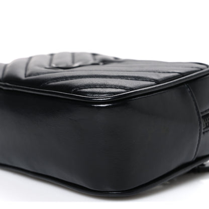 Saint Laurent Calfskin Matelasse Monogram Lou Belt Bag Black 10 of 10