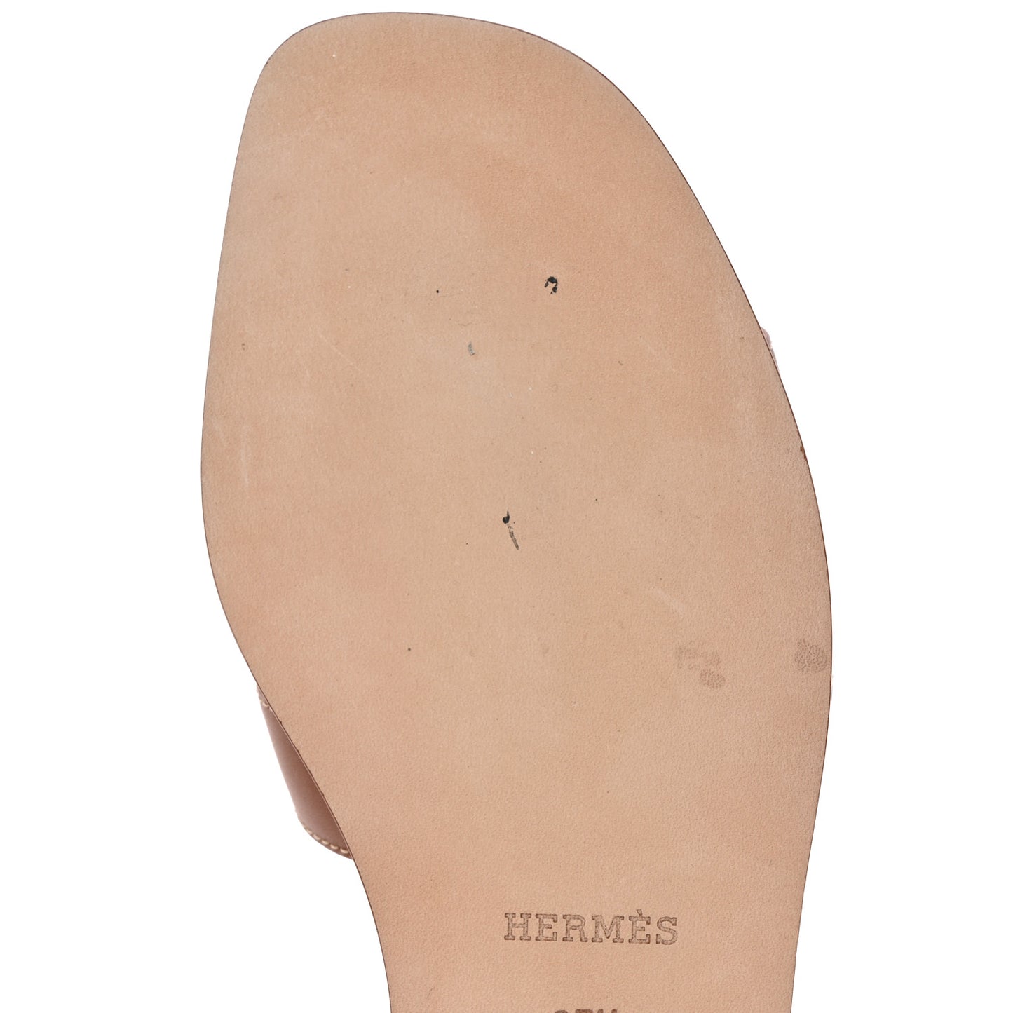 Box Calfskin Oran Sandals 37.5 Gold