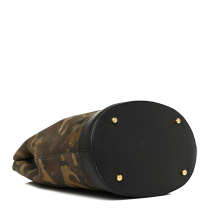 Burberry Calfskin Suede Camouflage Hobo Bag Multicolor 5 of 21