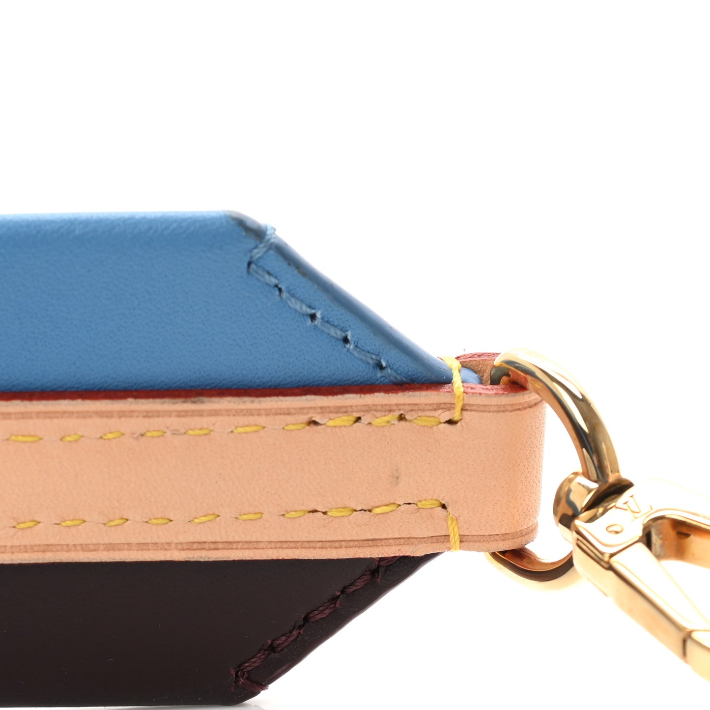 Calfskin Cluny MM Shoulder Strap Blue Glacial