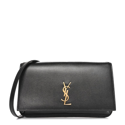 Saint Laurent Smooth Calfskin Monogram Phone Holder Crossbody Black 1 of 11