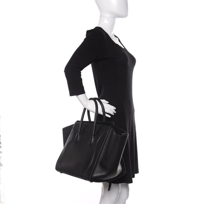 Celine Supple Calfskin Medium Phantom Luggage Black 2 of 18