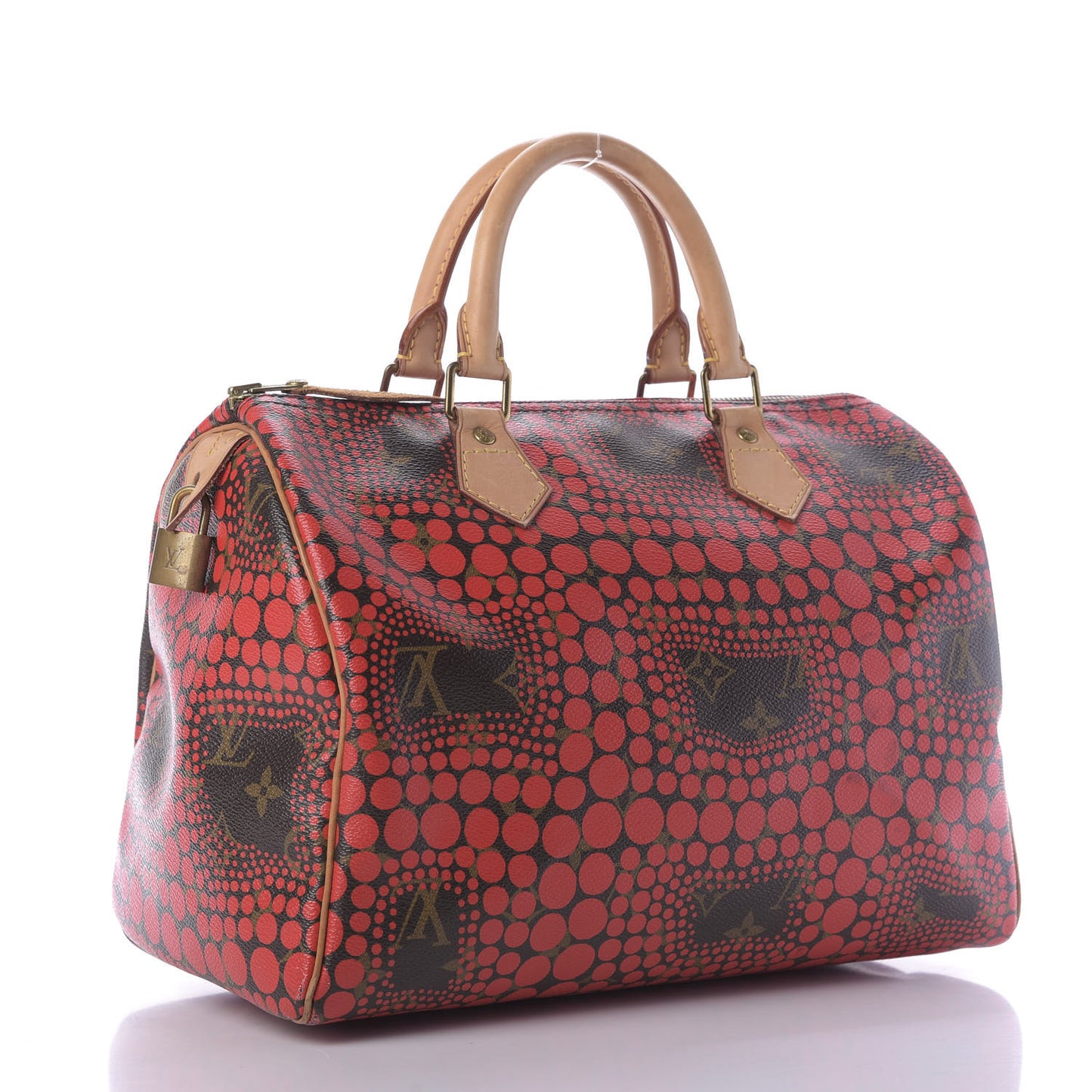 Monogram Kusama Town Speedy 30 Red