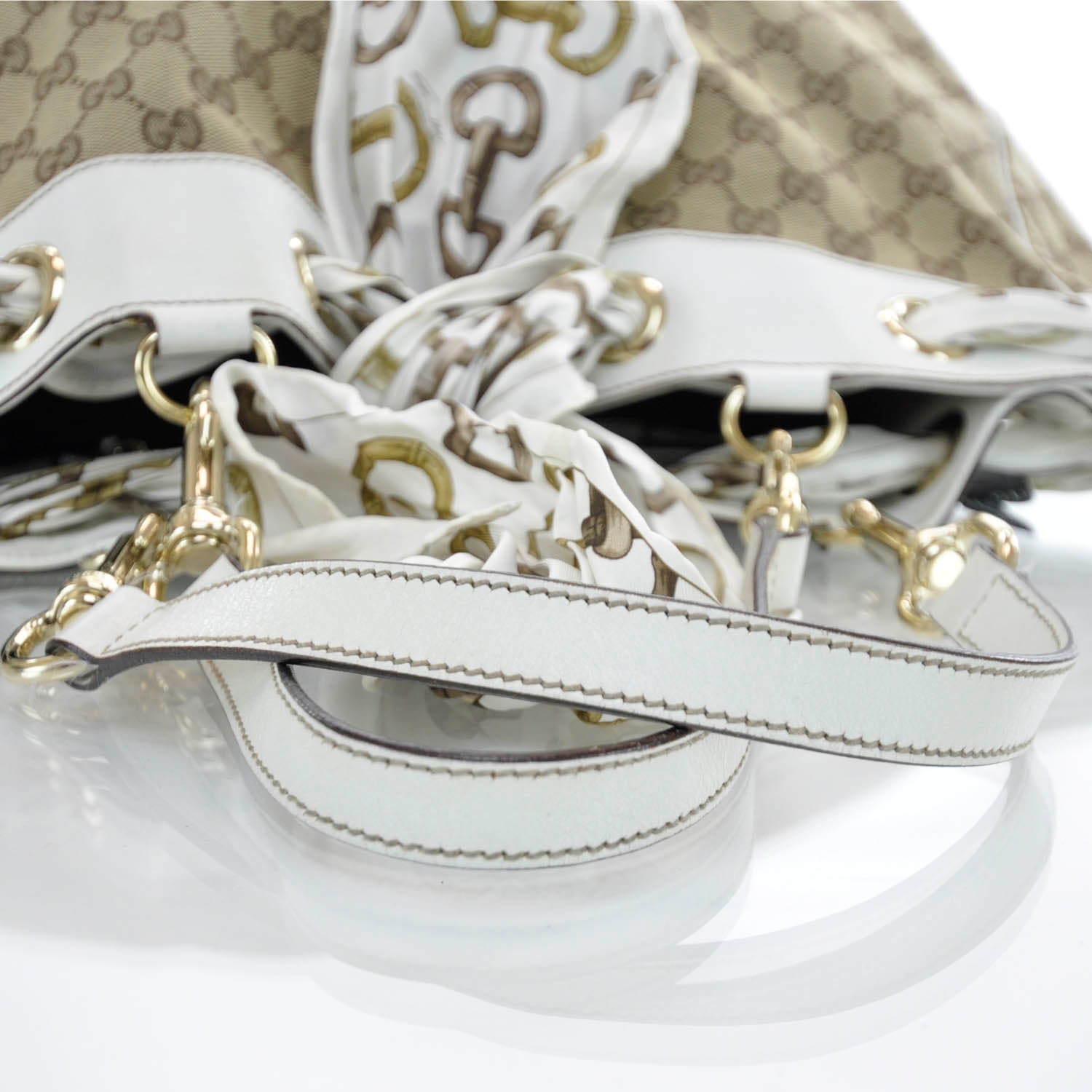 Gucci Monogram Positano Tote Ivory 6 of 10
