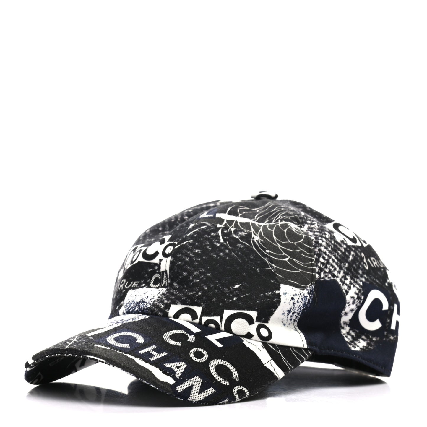 Cotton Coco Print Cap Hat Navy Black White