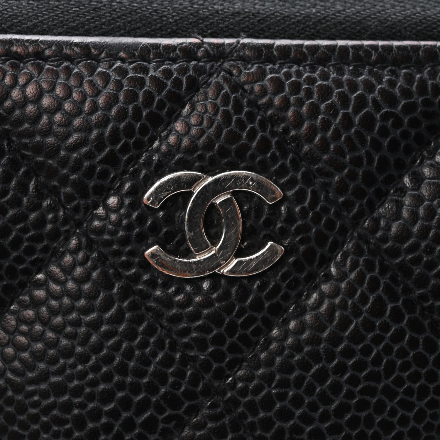 Chanel Caviar Quilted Large Gusset Zip Around Wallet Black 16 of 16