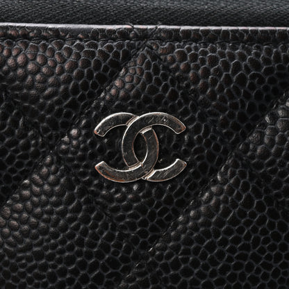 Chanel Caviar Quilted Large Gusset Zip Around Wallet Black 16 of 16