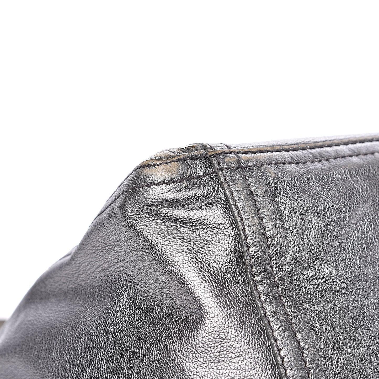 Calfskin Small Downtown Silver