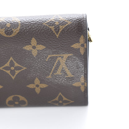 Louis Vuitton Monogram Flower Lock Compact Wallet Black 12 of 13
