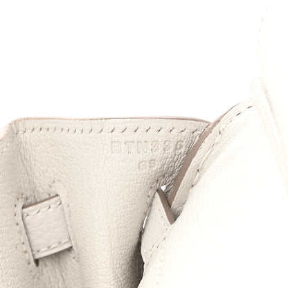 Hermes Togo Birkin 25 Gris Pale 7 of 15