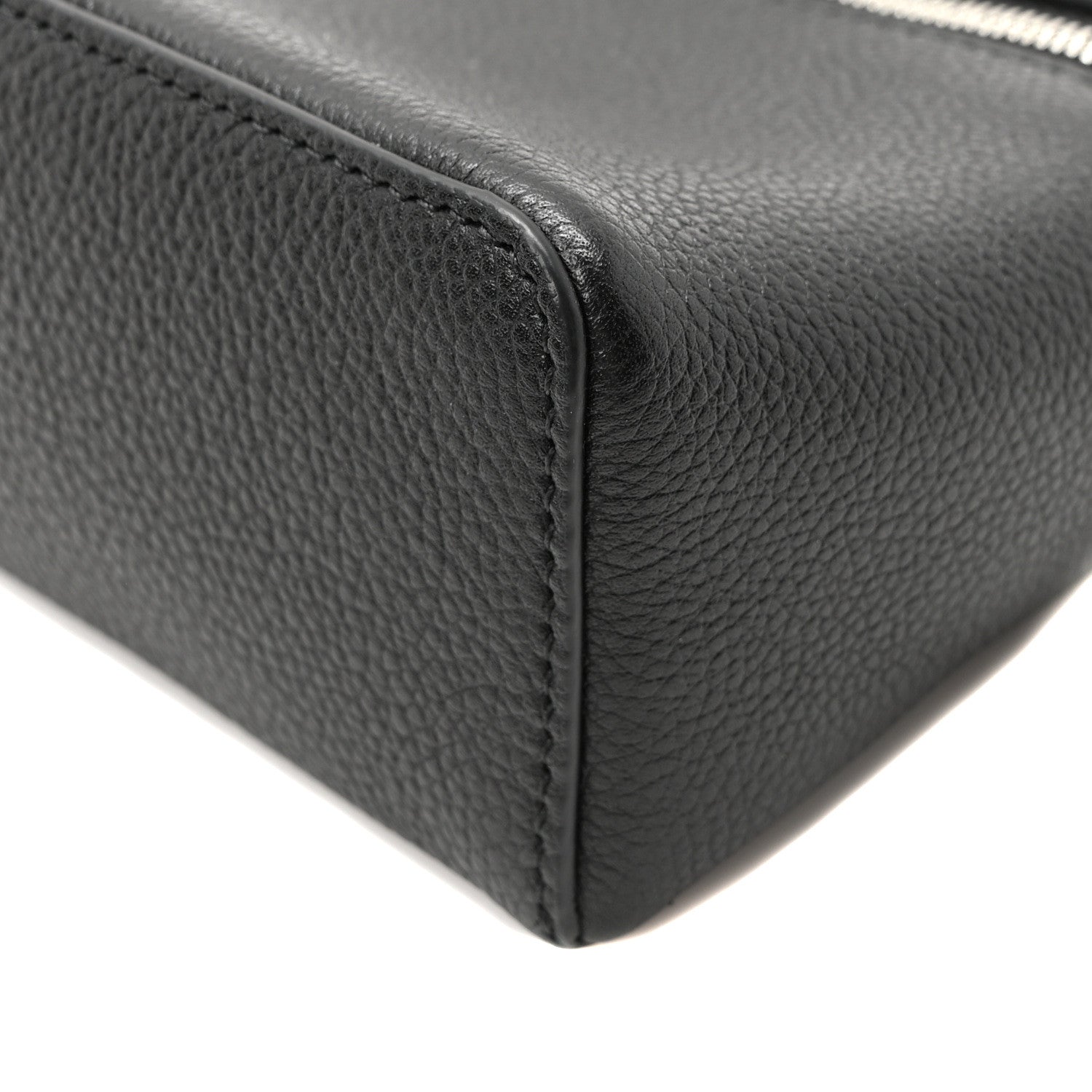 Loro Piana Grained Calfskin L19 Extra Pocket Pouch Black 9 of 9