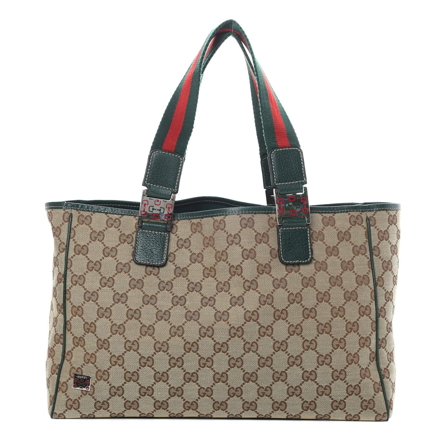 Gucci GG Monogram Pop Tote Green 1 of 10