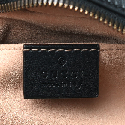 Gucci Calfskin Matelasse Small GG Marmont Chain Shoulder Bag Black 6 of 11