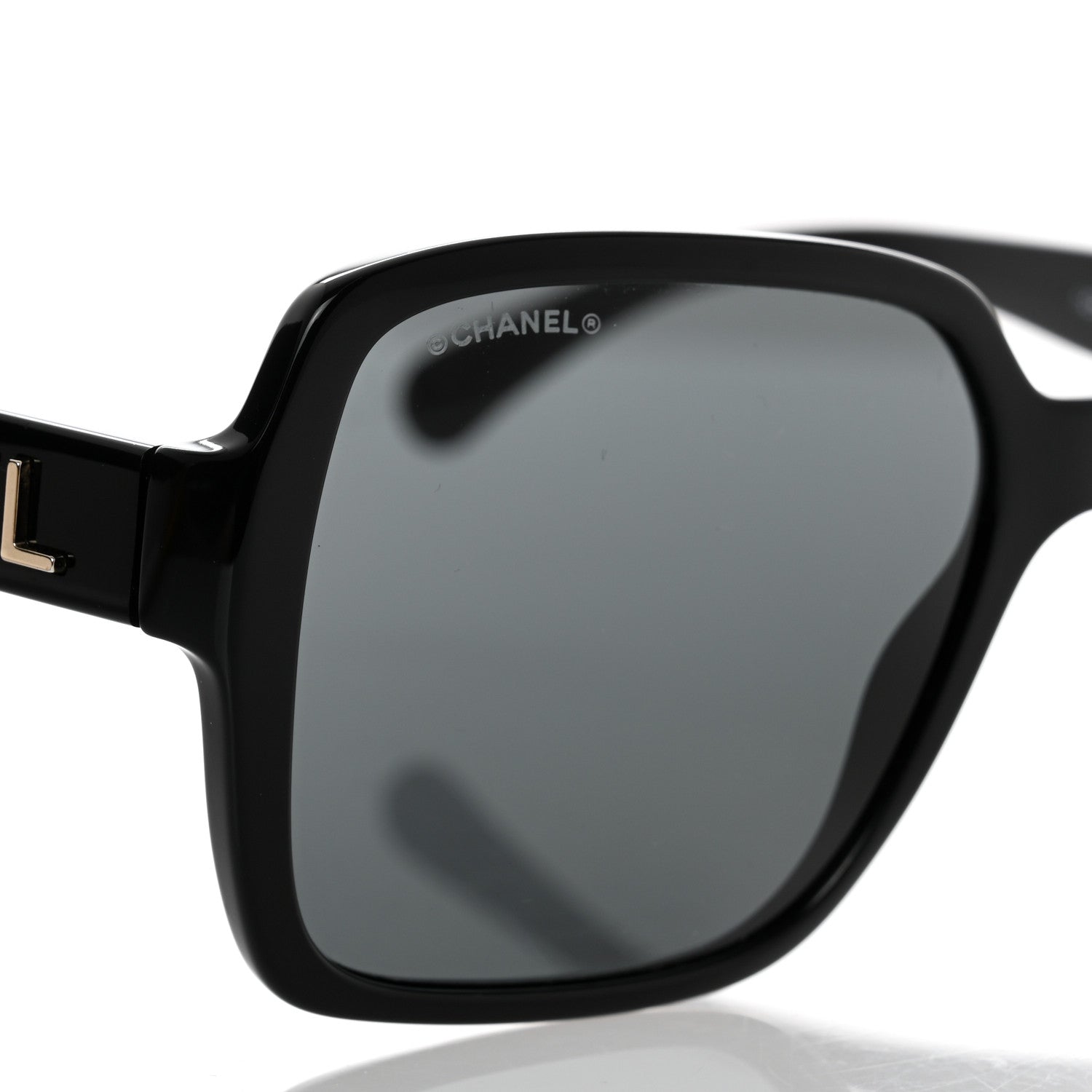 Chanel Acetate Polarized Square Sunglasses 5408 Black 7 of 8