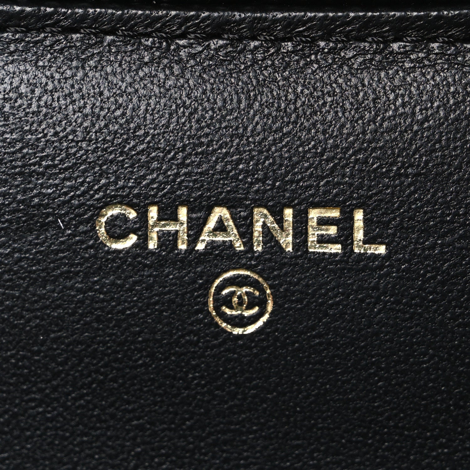 Chanel Calfskin Lizard Embossed Top Handle Long Clutch With Chain