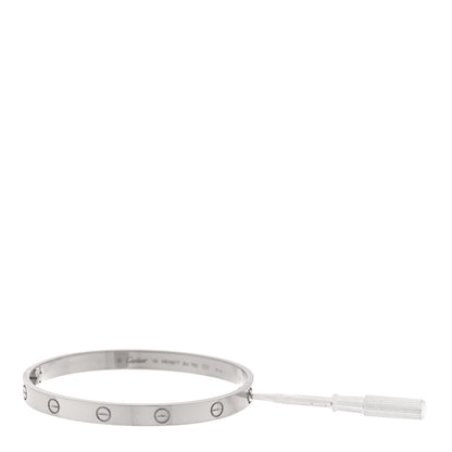 Cartier 18K White Gold LOVE Bracelet 19 7 of 7