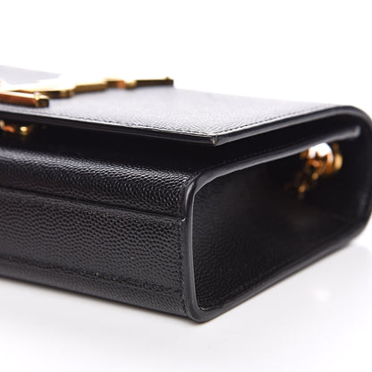 Saint Laurent Grain De Poudre Small Monogram Kate Satchel Black 9 of 11