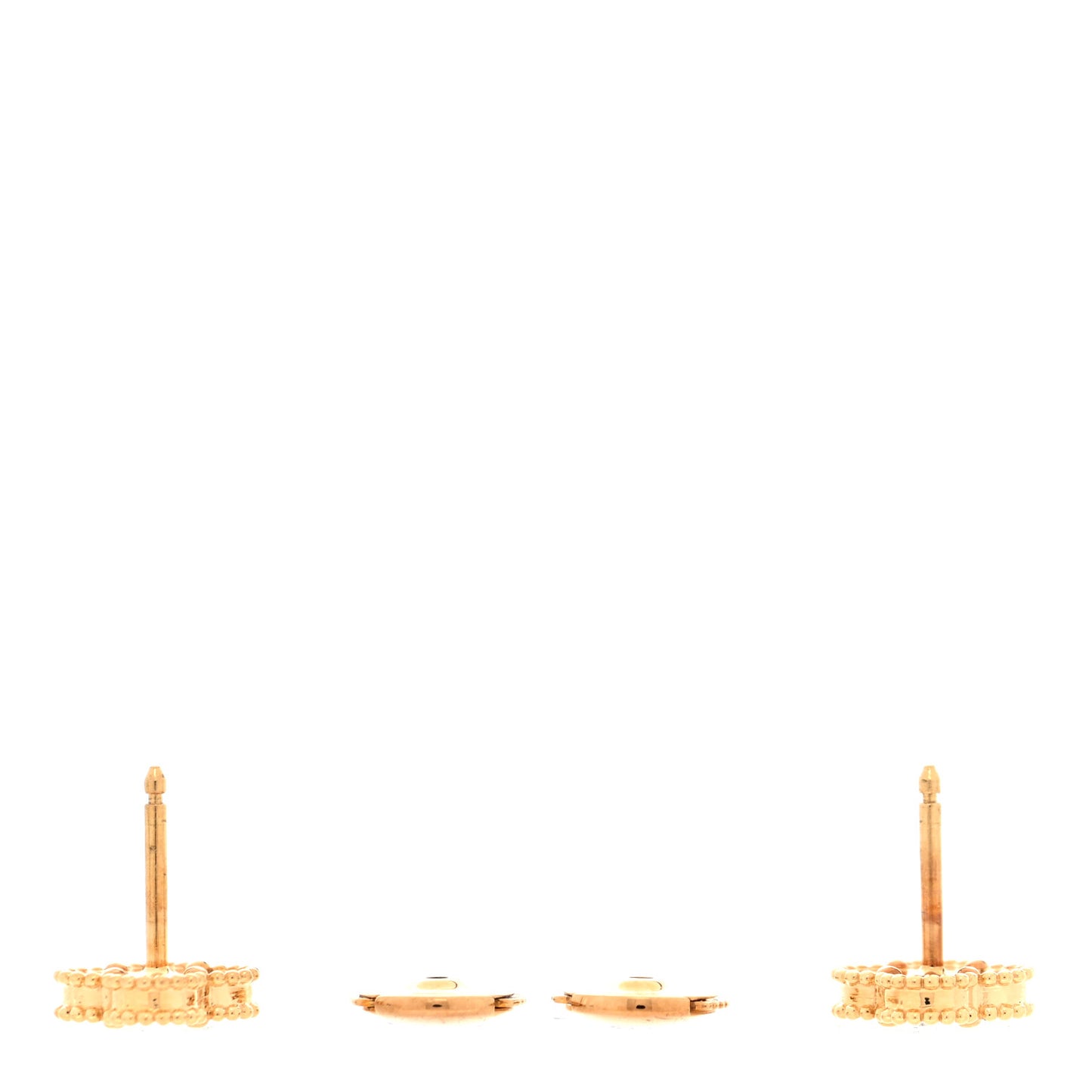 18K Yellow Gold Black Onyx Sweet Alhambra Earrings