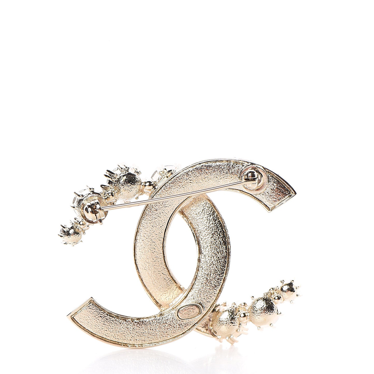 Crystal Over The Rainbow CC Brooch Gold Multicolor