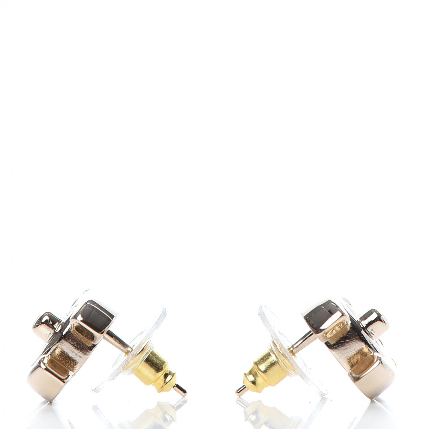 Chanel Metal CC Turnlock Earrings Gold 3 of 5