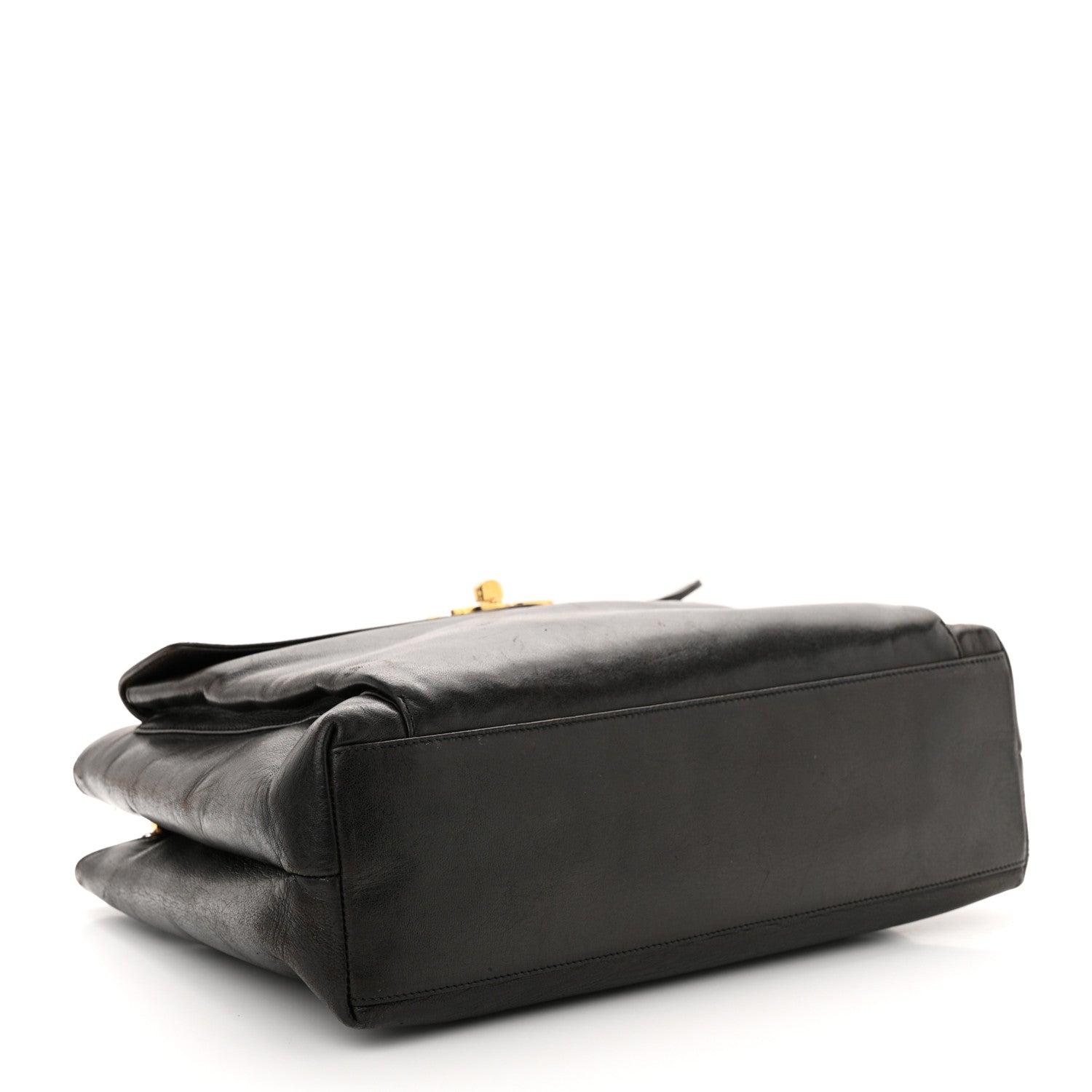 Chanel Lambskin Flap Shoulder Bag Dark Brown 4 of 21